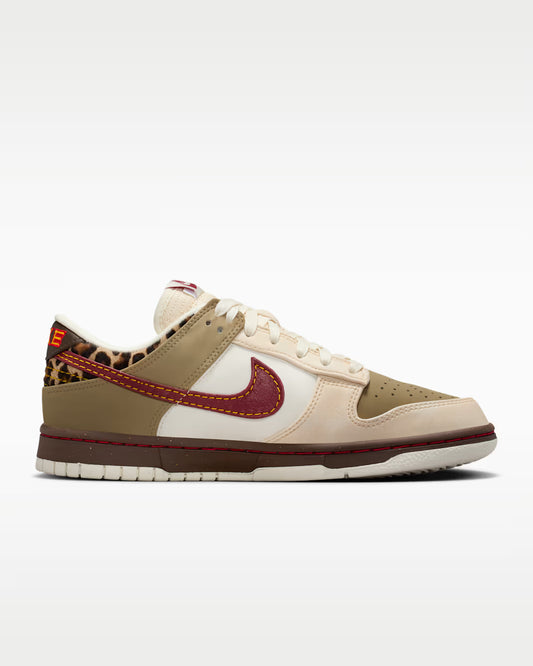 Dunk Low Retro Khaki Team Red Pearl White